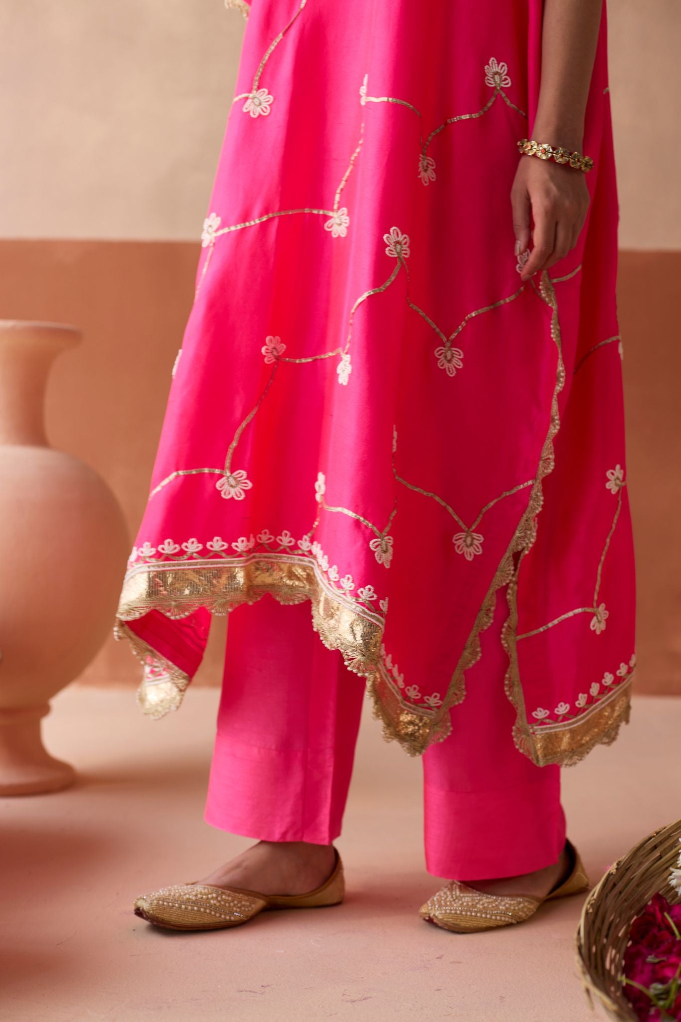 Pearl Kaftan - Fuchsia