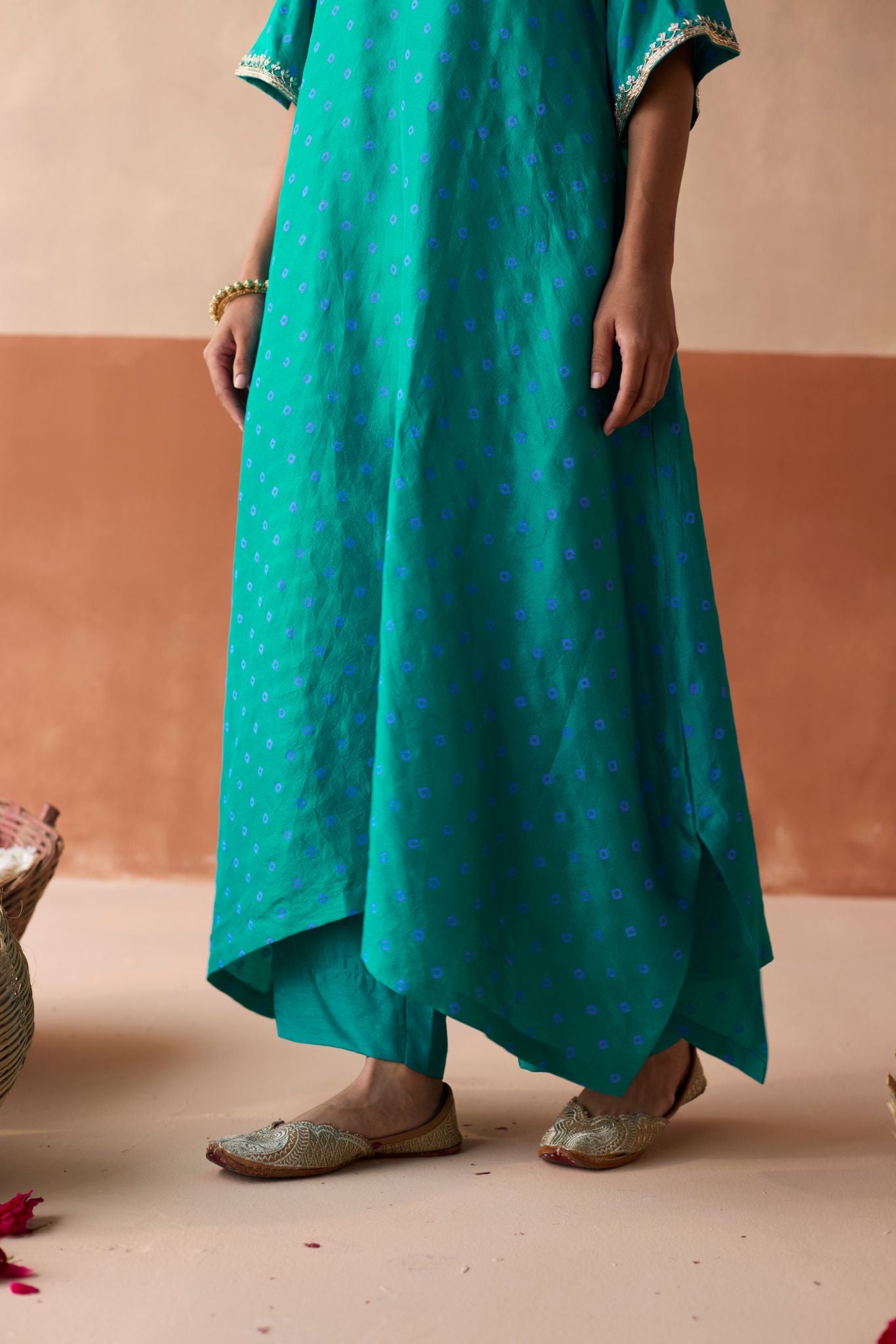 Royal Elephant Kaftan - Turquoise
