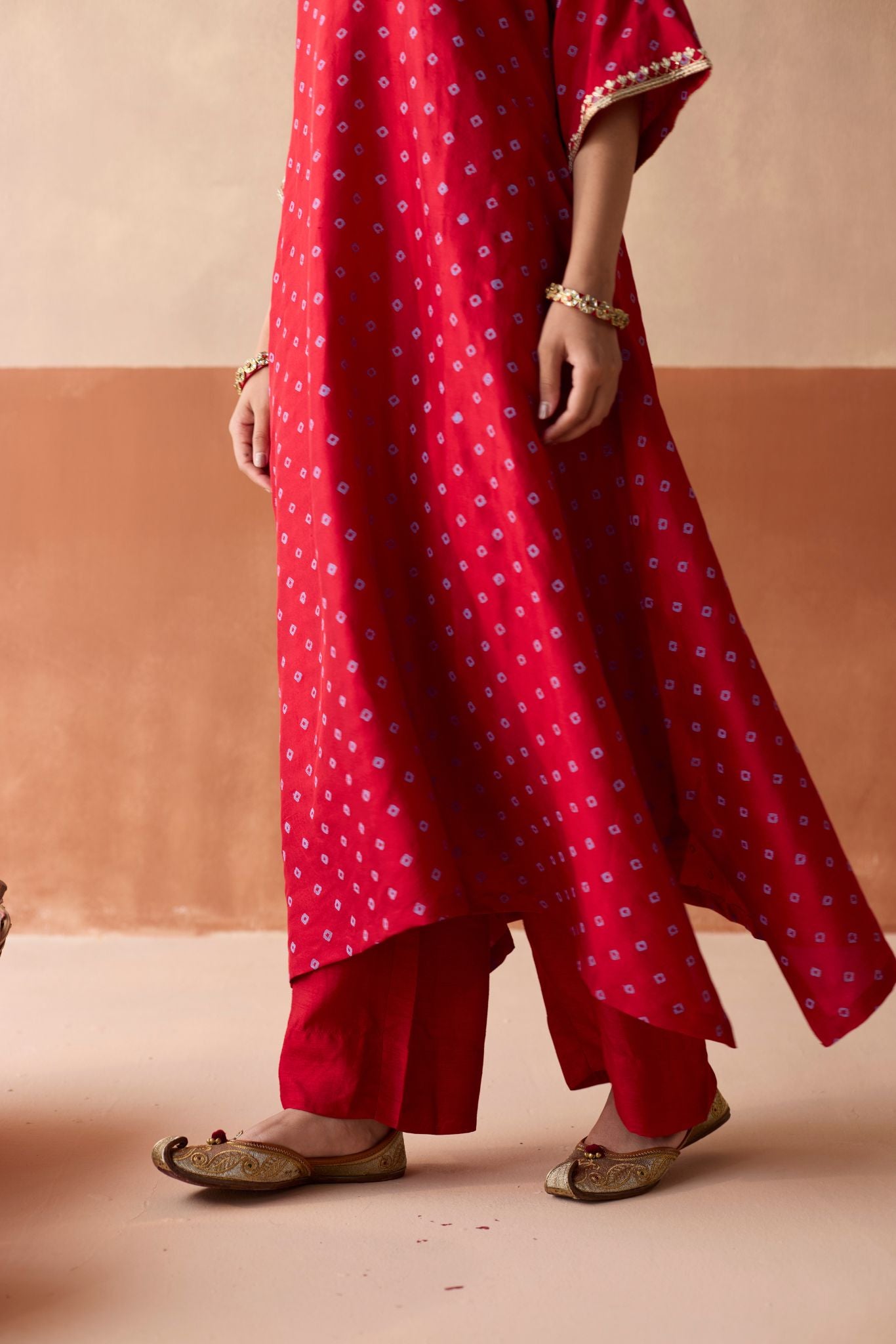 Royal Elephant Kaftan - Ruby Red