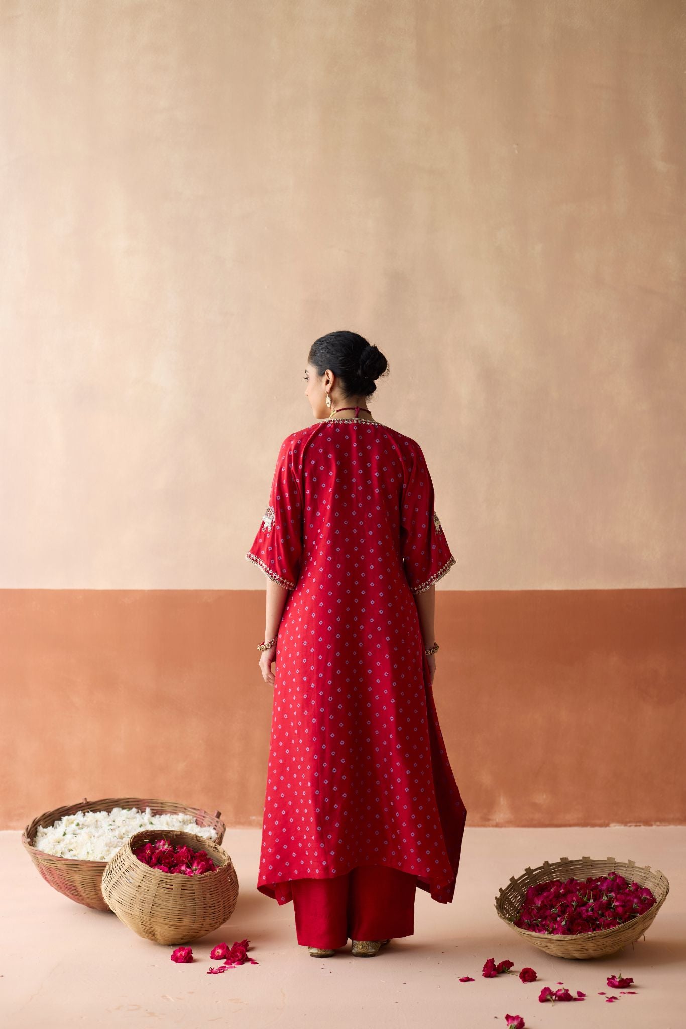 Royal Elephant Kaftan - Ruby Red