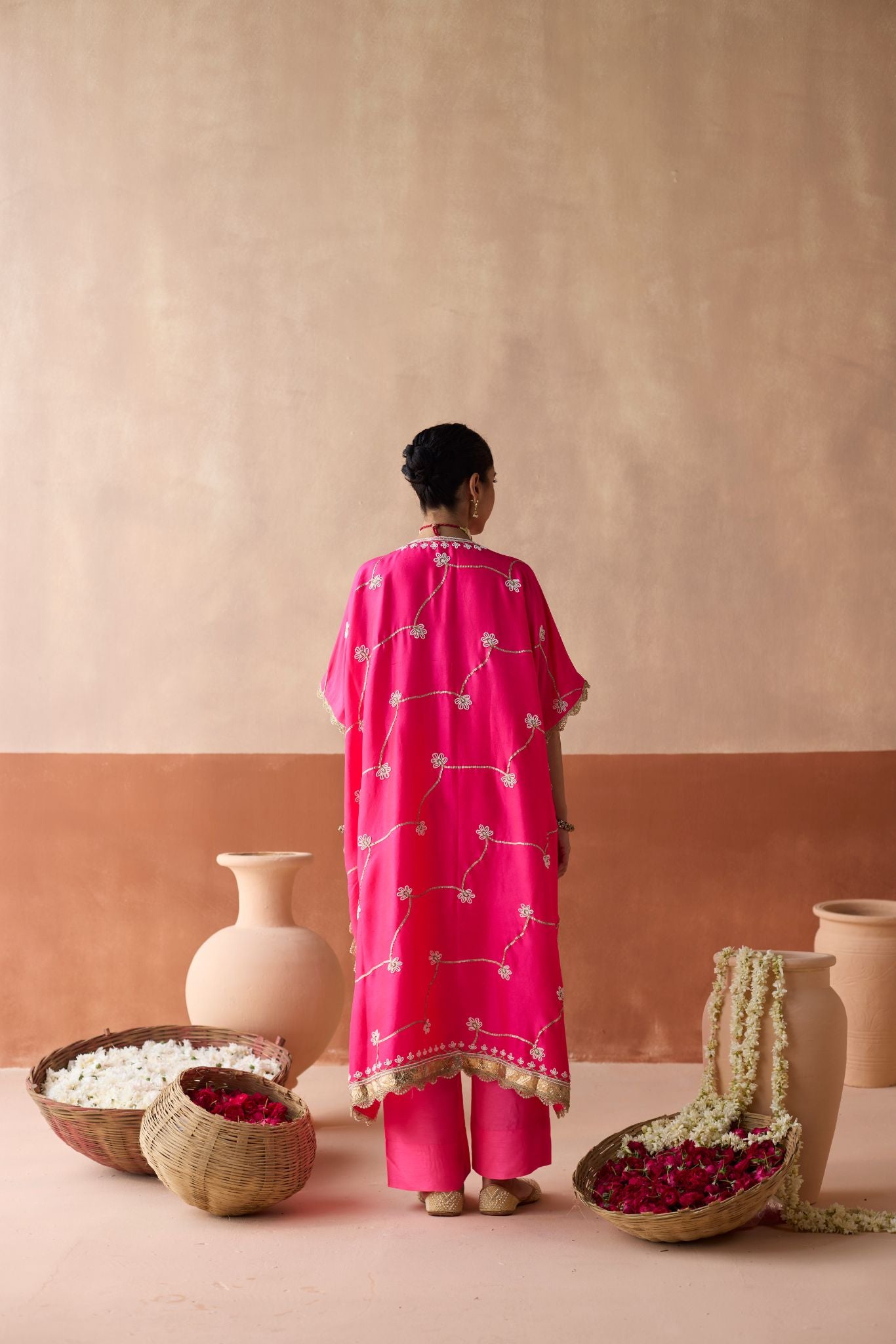 Pearl Kaftan - Fuchsia