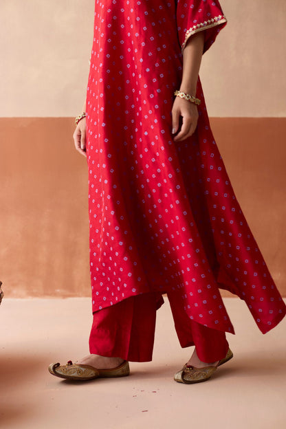 Royal Elephant Kaftan - Ruby Red