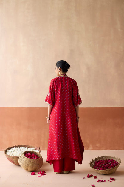 Royal Elephant Kaftan - Ruby Red