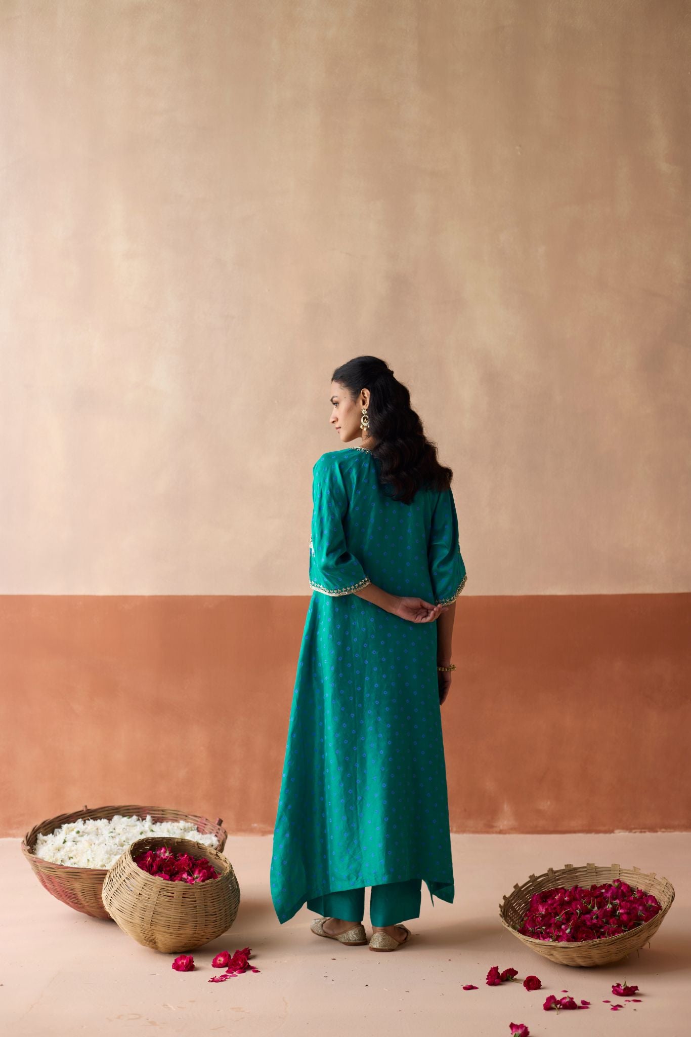 Royal Elephant Kaftan - Turquoise